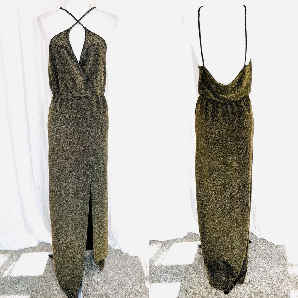 Elegant Gold Maxi Dress